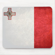 Bandera de Malta Tapetes De Raton