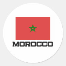 Bandera de Marruecos Etiqueta