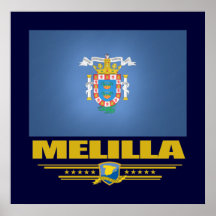 Bandera de Melilla Posters