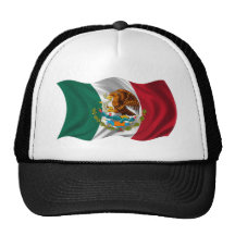 Bandera de México, escudo de armas Gorras