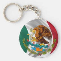 Bandera de México, escudo de armas Llaveros