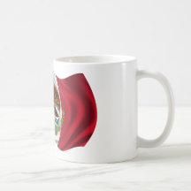 Bandera de México, escudo de armas Taza