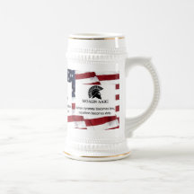 BANDERA DE MOLON LABE LOS E.E.U.U. TAZAS DE CAFÉ