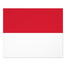 Bandera de Mónaco Impresión Fotográfica