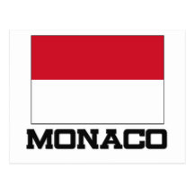 Bandera de Mónaco Tarjetas Postales