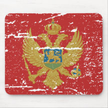 BANDERA DE MONTENEGRO TAPETE DE RATONES