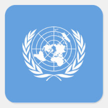 Bandera de Naciones Unidas Pegatina