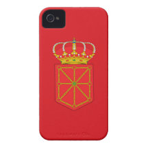 Bandera de Navarra (España) iPhone 4 Protectores