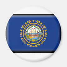 Bandera de New Hampshire Iman Para Frigorífico
