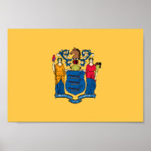 Bandera de New Jersey Posters