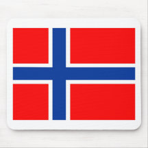 Bandera de Noruega Alfombrilla De Ratón