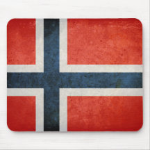 Bandera de Noruega Alfombrilla De Ratones