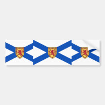 Bandera de Nueva Escocia Etiqueta De Parachoque
