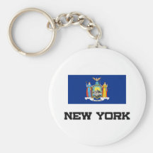 Bandera de Nueva York Llaveros Personalizados
