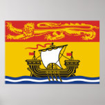Bandera de Nuevo Brunswick Poster