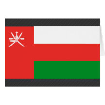 Bandera de Omán Tarjetas