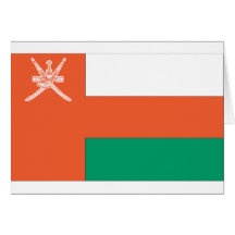 Bandera de Omán Tarjetas