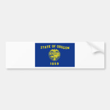 Bandera de Oregon Pegatina De Parachoque