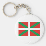 Bandera de País Vasco (Euskadi) Llavero Personalizado