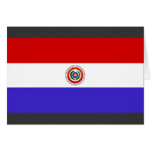 Bandera de Paraguay Tarjeta