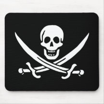 Bandera de pirata alegre de Rogelio Mousepad