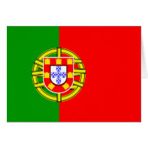 Bandera de Portugal Tarjeta