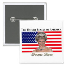 Bandera de princesa Diana los E.E.U.U. Pin