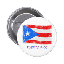 Bandera de Puerto Rico del Grunge Pins