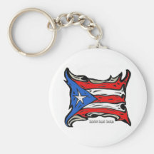 Bandera de Puerto Rico Reggaeton Llavero Personalizado
