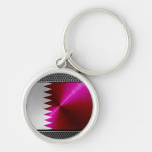 bandera de Qatar de la Metal-mirada Llavero Personalizado