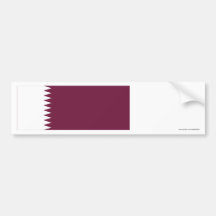 Bandera de Qatar Pegatina De Parachoque