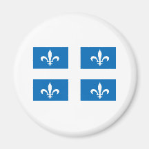 BANDERA DE QUEBEC IMAN DE FRIGORÍFICO