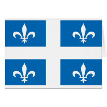 BANDERA DE QUEBEC TARJETA