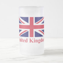 Bandera de Reino Unido con nombre Taza De Café