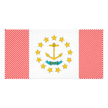 Bandera de Rhode Island Tarjetas Fotográficas Personalizadas