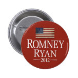 Bandera de Romney Ryan los E.E.U.U. Pins