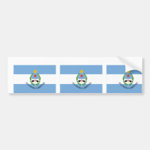 Bandera de San Juan, la Argentina Etiqueta De Parachoque