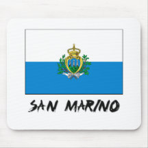 Bandera de San Marino Alfombrillas De Ratones