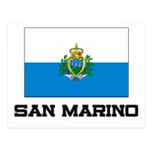 Bandera de San Marino Tarjeta Postal