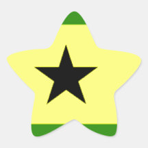 Bandera de Sao Tome and Principe Etiqueta