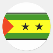 Bandera de Sao Tome and Principe Etiqueta