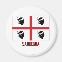 Bandera de Sardegna con nombre Iman Para Frigorífico