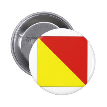 Bandera de señal de Óscar (o) Pin