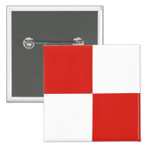 Bandera de señal del uniforme (u) pin
