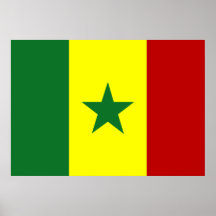 Bandera de Senegal Posters