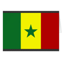 Bandera de Senegal Tarjeta