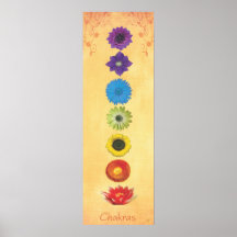 Bandera de siete Chakras Poster