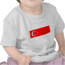 Bandera de Singapur Camiseta