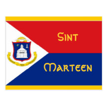 Bandera de Sint Marteen San Martín Postales