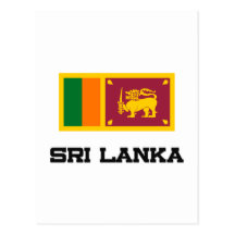 Bandera de Sri Lanka Postales